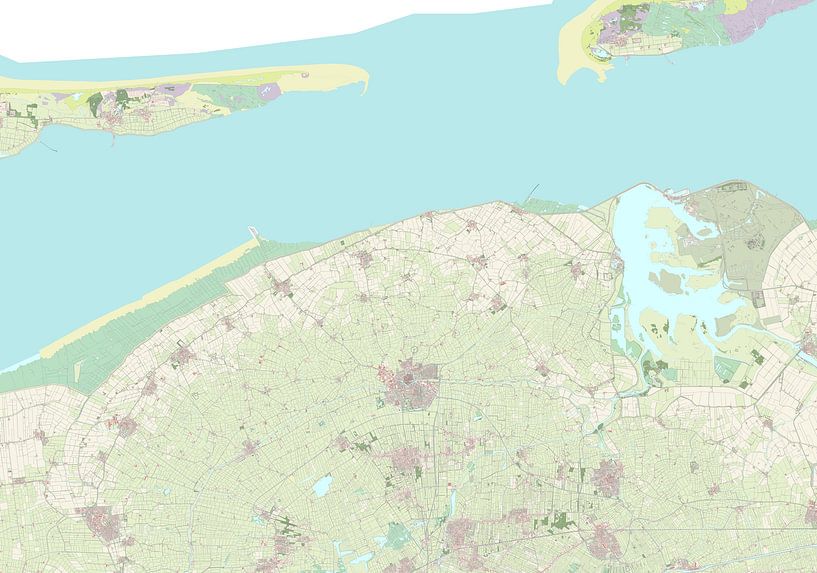 Carte de Noardeast-Fryslân par Rebel Ontwerp