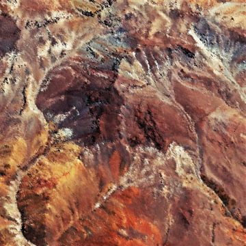 the andes in south america from above mixed media by Werner Lehmann