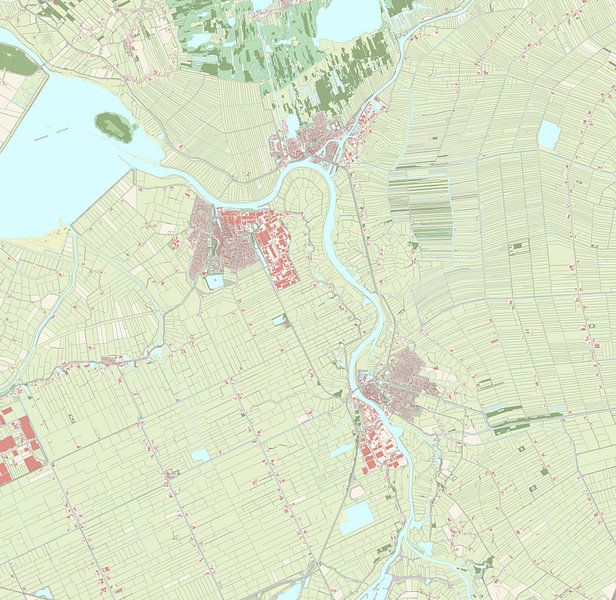 Map of Zwartewaterland by Rebel Ontwerp