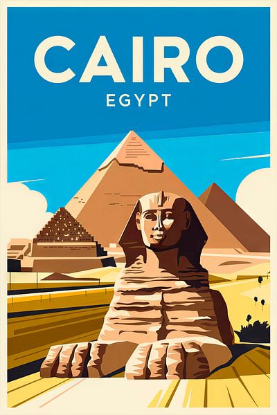Caïro, Egypte. van Poster Art Shop