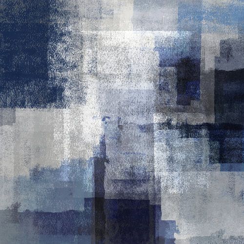 Oppervlakken 7 Blauw op Grijs