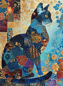 Katzenmosaik: Ein Wandteppich aus Mustern und Farben