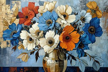 Vibrant Anemones by Blikvanger Schilderijen