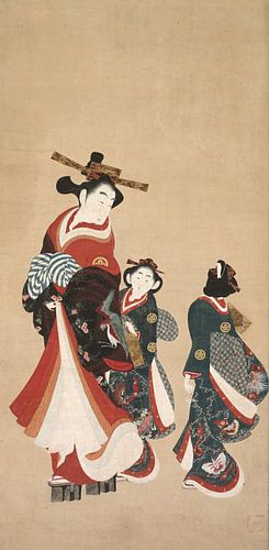 Engetsudo. Courtisanes en Attendants