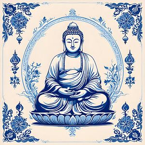 Delfter Blau Buddah
