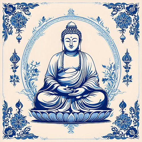 Delftsblauw Boeddah