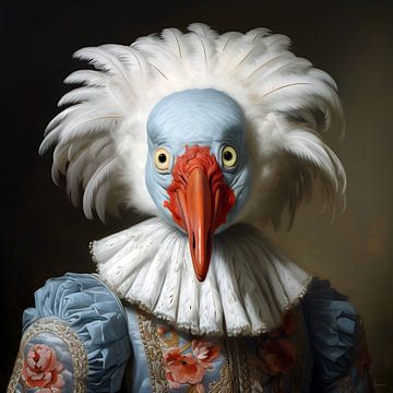 Surrealistische vogel van Lauri Creates