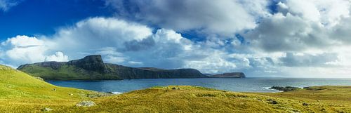 Neist Point op het Isle of Skye in Schotland. Panorama klif.