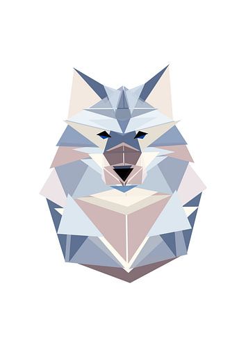Polygonaler Wolf