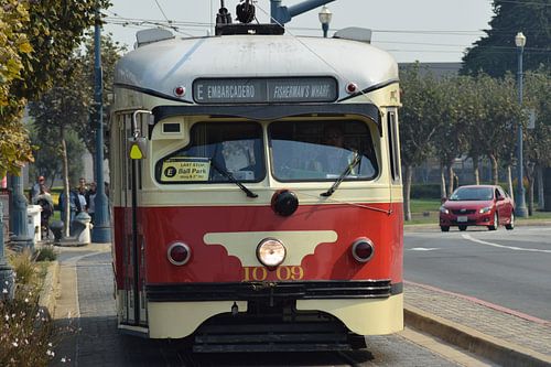 Red Tram in San Francisco