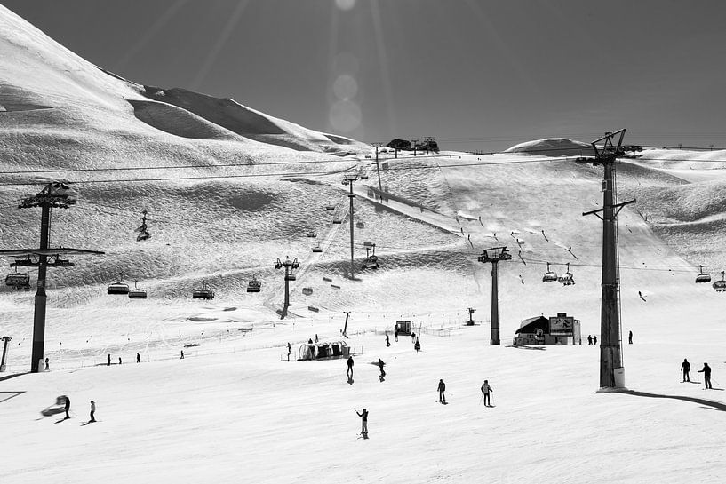 Piste de ski au soleil par Chantal Koster
