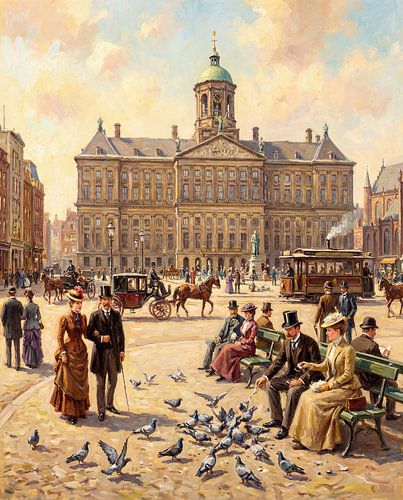 La place du Dam à Amsterdam