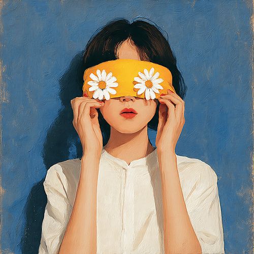 Surreal Portraits with Dreamlike Effects and Vintage Style Aesthetic