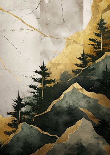 Nature Abstract Gold Decor