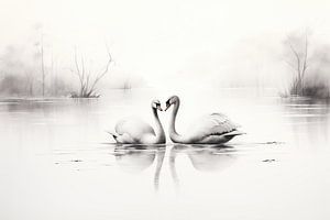 Swan by ARTEO Paintings