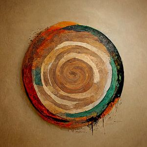 Kreis in erdigen Farben von Bert Nijholt