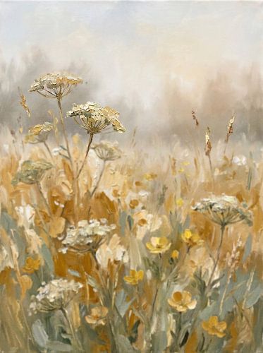 Wild Meadow in Morning Mist — Ochre