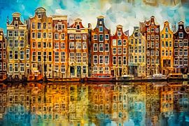 Painting of Amsterdam by Thea