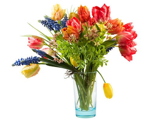 Boeket bloemen in een vaas