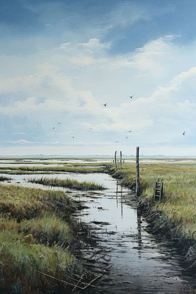 Painted Landscape by ARTEO Paintings