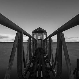 Vuurtoren Lauwersmeer van Lucas Planting