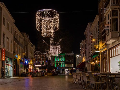 Breda - Veemarktstraat in de avond