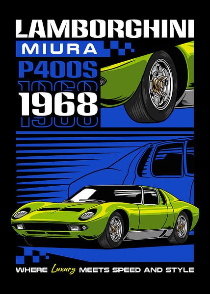 Lamborghini Miura P400S Auto von Adam Khabibi
