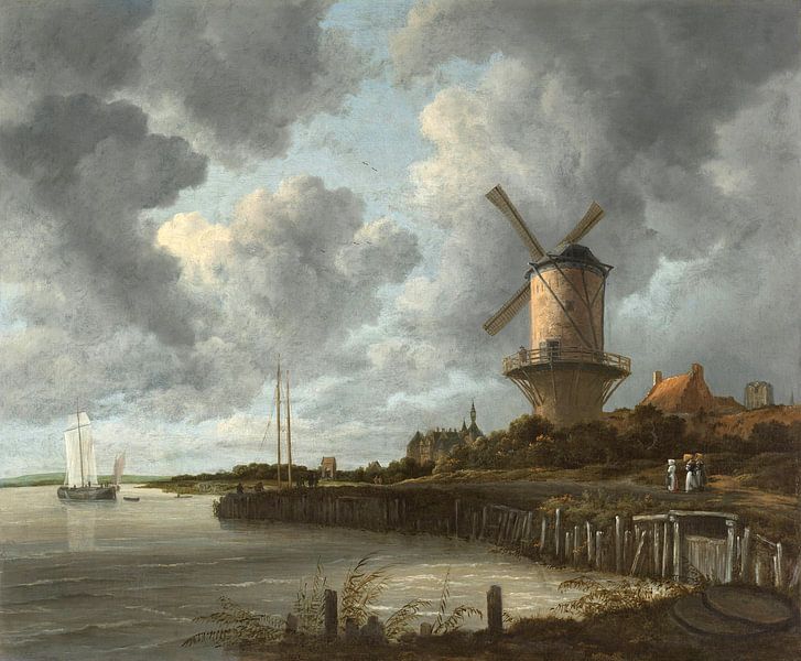Die Mühle von Wijk bij Duurstede - Jacob van Ruisdael von Meesterlijcke Meesters
