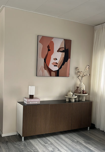 Customer photo: Abstract face by Bianca ter Riet, on ArtFrame