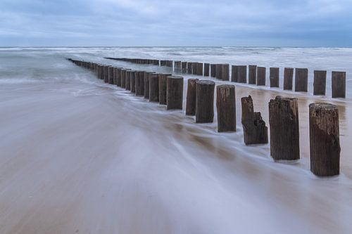 Golfbreker tijdens de storm