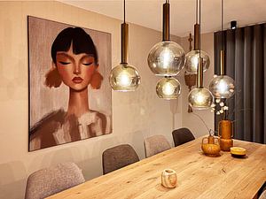 Modern portrait in earth tones