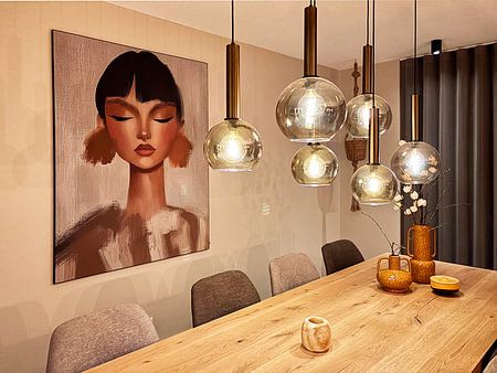 Modern portrait in earth tones