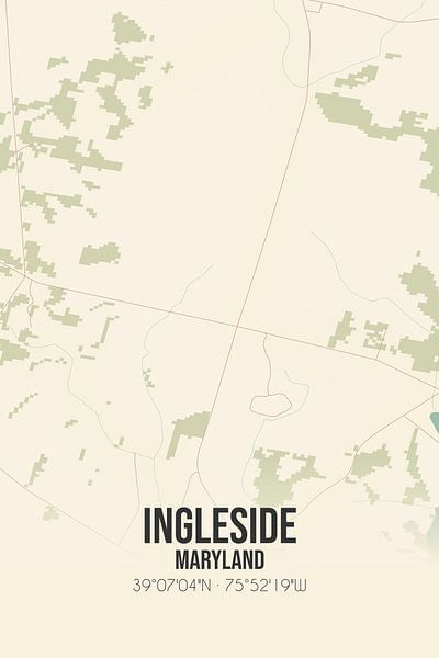 Vintage map of Ingleside (Maryland), USA. by Prints of Place