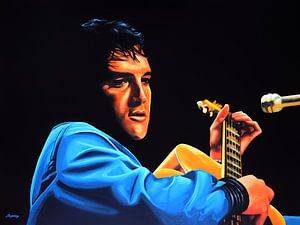 Elvis Presley painting sur Paul Meijering