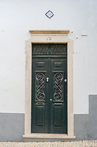 De deuren van Portugal  groen met krul elementen nummer 4