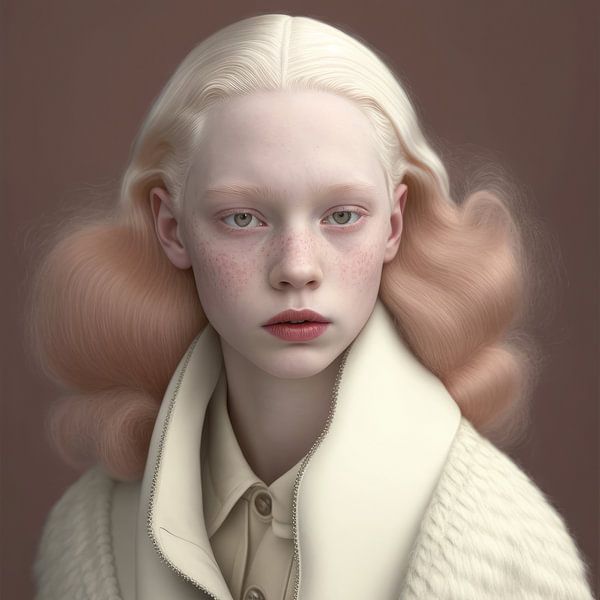 Fine art portret uit het project: &quot;Albino&quot; van Carla Van Iersel
