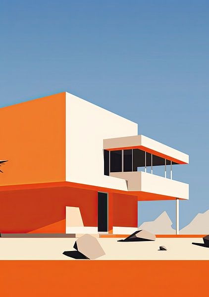 Bauhaus Poster Kunstdruk Ontwerp Architectuur van Niklas Maximilian