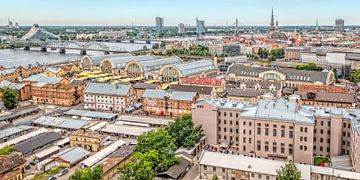 cityscape of Riga in Latvia