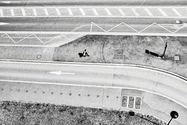 Straßensilhouette in Frankreich von Raymond van Olphen