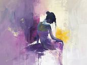Women's Painting Art | Serenity Shift by Eye catching paintings thumbnail