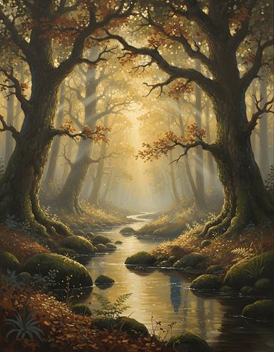 Der verborgene Bach im Zauberwald