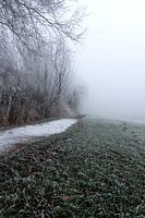 Winter en mist, Grou Friesland