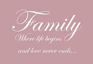 Tekst Family - Roze van Sandra Hazes thumbnail