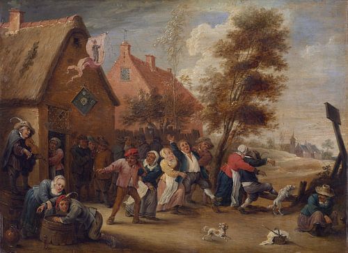 Abraham Teniers, Boerenfeest, 1664