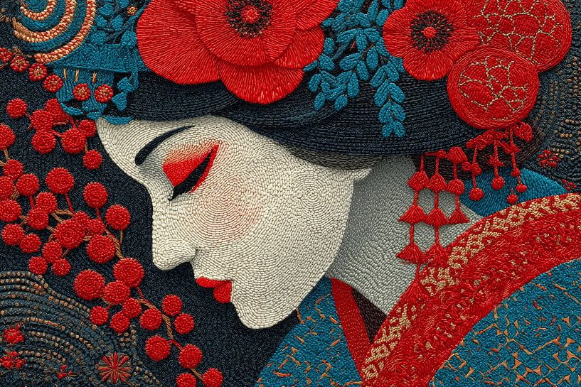 pittoresque Japon Portrait de geisha par Egon Zitter
