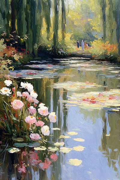 Waterlelies a la Monet no.1 van Studio BB