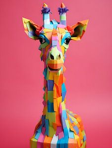 Verspielte Giraffe Kinderzimmer