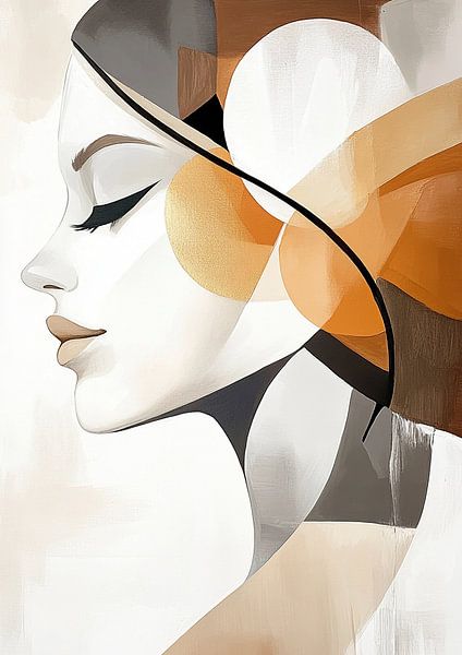 Vrouw | Geometric Dream van Zen en Meer