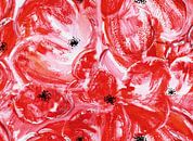 Abstract Red Poppies | Painting by Yvonne Warmerdam thumbnail