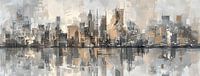 Abstract skyline NYC